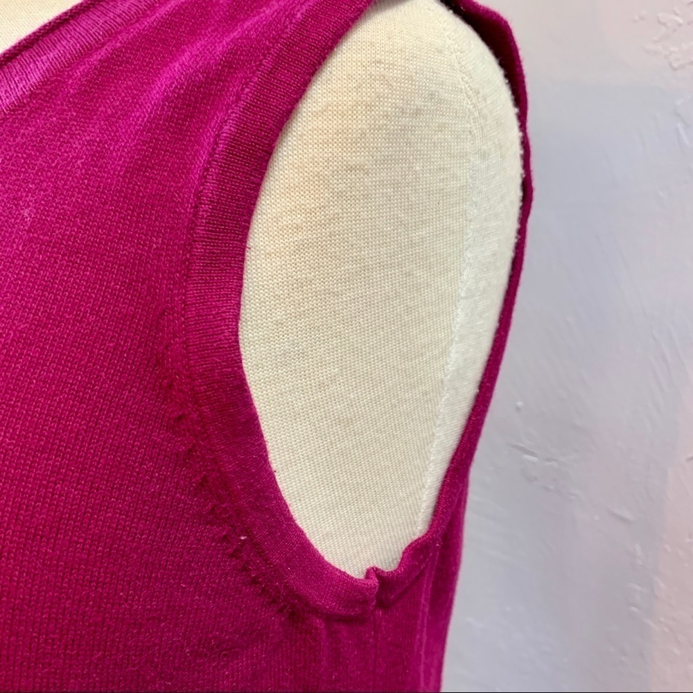 Christopher & Banks Sweater Tank Raspberry Layer - Picture 4 of 10